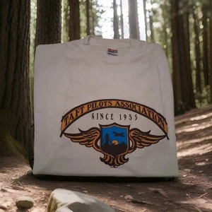 VINTAGE TAFT PILOTS ASSOCIATION (AOPA) TAFT, CA XL T-SHIRT RARE FIND! NEVER WORN - Picture 1 of 4