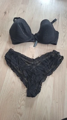 🖤Schwarzes Unterwäsche Set mit BH und Slip🖤 - Bild 1 von 4
