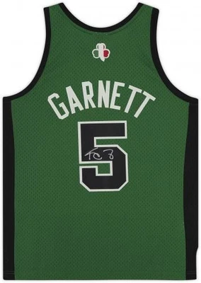Camiseta deportiva firmada por Mitchell & Ness 2007-08 Italia representante FRMD Kevin Garnett Boston Celtics Foto 1 de 4