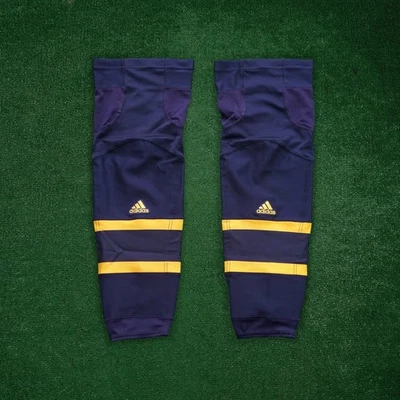 Quinnipiac Bobcats NCAA Adidas Men's Gold Navy Hockey Pro Socks - Image 1 of 4