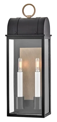 Hinkley Lighting 10664 Campbell 2 Light 22" Tall Outdoor Wall - Black - Image 1 of 4
