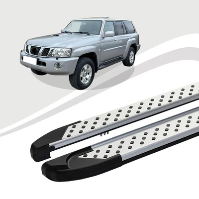 Pedane Nissan Patrol Dal 01/2005 Al 12/2012 ALMO Argento ABE - Immagine 1 di 4