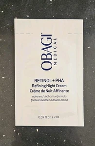 PACK OF 5 Obagi Retinol +PHA refining night cream 2g for wrinkles and skin tone - Picture 1 of 2