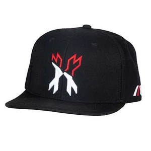 HK Army Snapback Sombrero - Dividido - Negro / Blanco / Rojo - Imagen 1 de 2