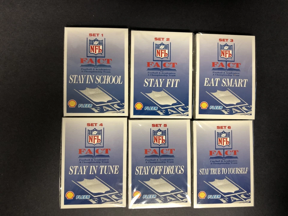 1995 Fleer Shell FACT Football Complete Factory Sealed 108 Card Set *6587 - Image 1 of 1