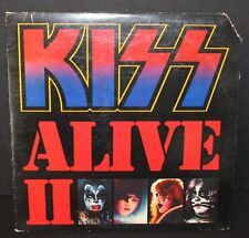 KISS - Alive II 1977 Double LP With BOOK TATTOOS Inserts VG+ / VG