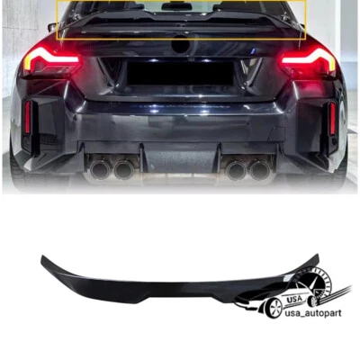 FOR 22-25 BMW G87 M2 G42 230i M240i HIGH KICK MP STYLE GLOSS BLACK TRUNK SPOILER Foto 1 de 4