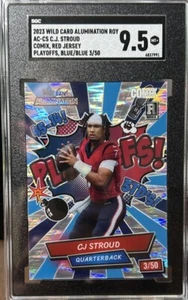 C.J. STROUD 2023 Wild Card Alumination Comix SSP ROOKIE! Holo 3/50 No. AC-CS - Picture 1 of 2