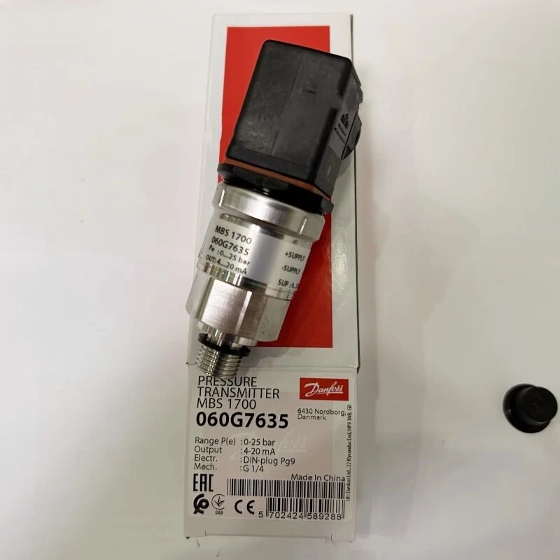 1PC Danfoss MBS1700 060G7635 Pressure Transmitter 0-25bar - Image 1 of 1