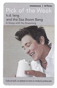 Starbucks Music Card (Expired) - Canadian Singer Songwriter K. D. Lang - Picture 1 of 1