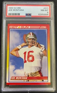 1990 Score JOE MONTANA *Hot Gun* #311 HOF - PSA 8 NM-MT *Very Nice Card* - Picture 1 of 2