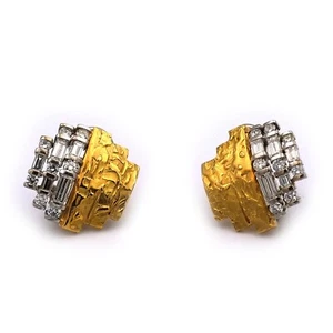 Diamant Ohrringe als Clips mit 2.8 ct Brillanten in 750 Gelb- und Weißgold - Bild 1 von 6