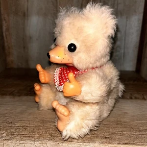 ⭐️ Peluche orsacchiotto vintage 1977 succhia pollice BIPPY Russ Berrie 6" - Foto 1 di 5