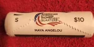 One rol of forty (40) 2022 s uncirculated Maya Angelou quarters OBW - Picture 1 of 4