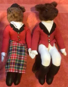 Muñeca de peluche Fox Hunt Huntsman and Huntswoman mediana AA Importing Co. #3 - Imagen 1 de 8