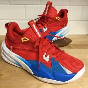 Super Mario Puma Red White Blue Sneakers Youth Sz 7 7C Athletic Shoes Nintendo - Picture 1 of 17