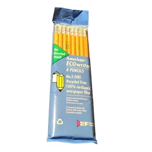 Lápices de fibra reciclada Eberhard Faber EcoWriter No. Pack de 2 Plomo de 8 Nuevos Precintados - Imagen 1 de 2