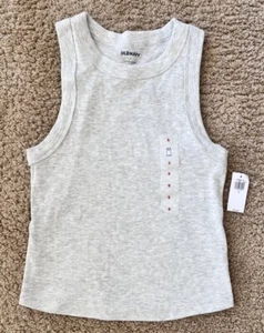 Old Navy Womens Small Light Heather Gray & Orange Tank Top NWT - Picture 1 of 5