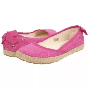 UGG rosa Canvas Slipper Ballerinas Mädchen Kinder Größe: 4 - Bild 1 von 5