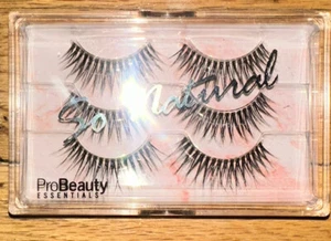 ProBeauty Essentials SO NATURAL Self Adversive Flare Lashes 3 Pairs - Picture 1 of 3