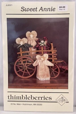 SWEET ANNIE Sewing Pattern by Thimbleberries 9" to 12" Doll Pattern - Image 1 of 2
