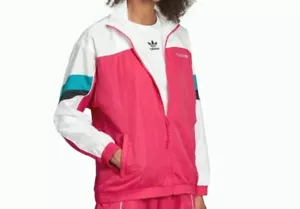 NEW ADIDAS ORIGINALS WOMEN'S TREFOIL 90'S TECH TRACK JACKET ~SIZE LARGE GC8784 - Picture 1 of 8