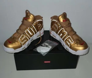 SS17 Supreme x Nike Air More Uptempo Suptempo UK 7.5 US 8.5 EUR 42 lot Trainers - Foto 1 di 12