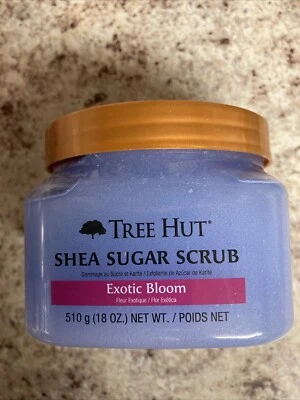 Exfoliante de azúcar de karité Exotic Bloom, 18 oz, exfoliante ultra hidratante y exfoliante Foto 1 de 3