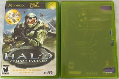 Halo Combat Evolved 2001 No Booklet & Halo 2 2004 NO SLEEVE Box Xbox Games - Image 1 of 4