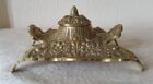 ANTIQUE FRENCH DÉPOSÉ D.L N-47 ORNATE BRASS INKWELL