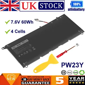 PW23Y Battery For Dell XPS 13 9360 D1605G D1609 2017 Series P54G002 TP1GT Laptop - Picture 1 of 12