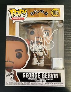 George Gervin Iceman Autographed NBA Basketball Funko Pop San Antonio Spurs/ JSA