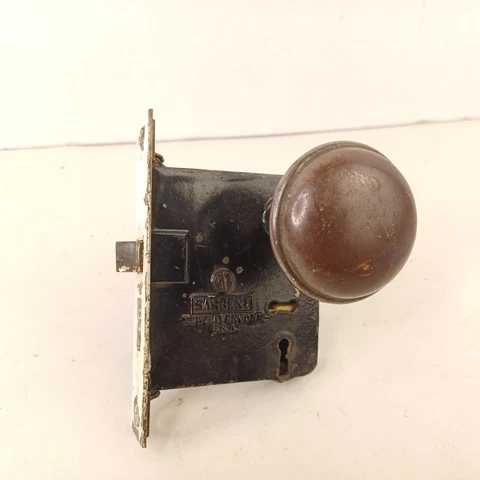Sargent Mortise Door Lock Hardware With Knobs Vintage Antique Cover