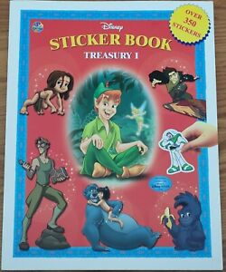 Disney Sticker Book Treasury I Book w/350 Stickers Peter Pan Tarzan Jungle  Buzz