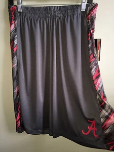 University of Alabama Men's Dark Grey Athletic Shorts with Crimson Script A - Picture 1 of 1