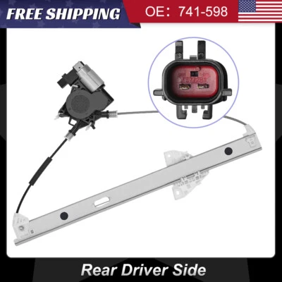 Rear Left Power Window Regulator For 1998-2003 Dodge Durango 2000-2004 Dakota - Image 1 of 4
