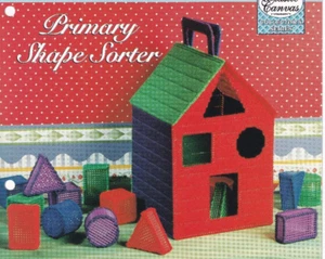 Primary Shape Sorter Toy Plastic Canvas PATTERN Needlecraft Shop - Picture 1 of 1