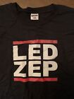 Led Zeppelin LED ZEP shirt L concert band Robert Plant Jimmy Page RUN DMC NEW!!