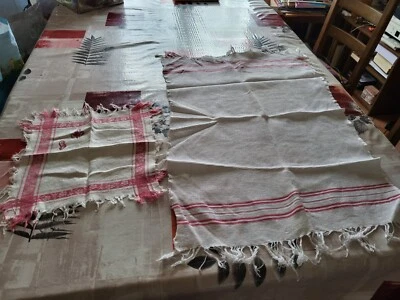 VINTAGE 1 torchon et 1 serviette monogrammée - Photo 1/4