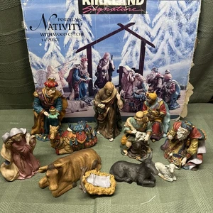 Kirkland Porcelain Nativity Set Incomplete 11 Pcs Replacements - Will Split - Picture 1 of 11