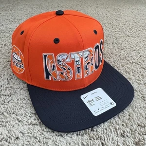 Houston Astros Hat Cooperstown Collection Nike Pro Side Patch Snapback Cap NWT - Picture 1 of 10