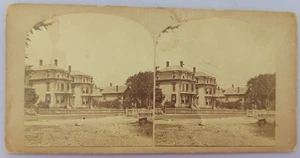 1860s Family Homes O B Richardson Boston Mass ? Stereoview Photo - Picture 1 of 2