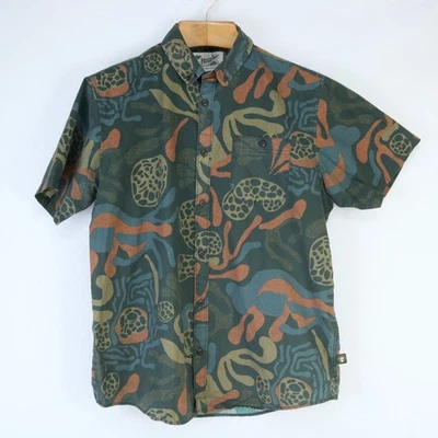 HOWLER BROTHERS BROS WILD PRINT SS CAMP SHIRT MEN’S LARGE - Image 1 of 4