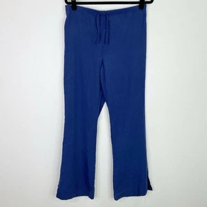 ScrubZone Solid Blue Scrub Pants Bottoms Size Small S Tall - Picture 1 of 5