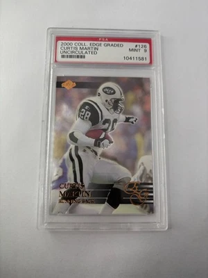 2000 Collector's Edge Graded  Uncirculated 126 Curtis Martin /5000 PSA 9 SP Jets - Image 1 of 2