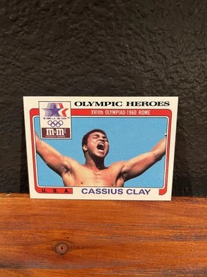 1983 Topps M&M's Olympic Heroes #7 Cassius Clay Muhammad Ali Card  - Image 1 of 4
