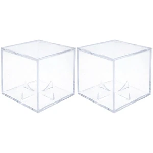 2 PIEZAS Caja de Exhibición Transparente Estuche de Softbol Transparente Soporte de Béisbol Viaje - Imagen 1 de 12