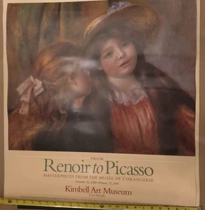 VINTAGE KIMBELL ART MUSEUM FROM RENOIR TO PICASSO EXHIBITION POSTER 2000 - Bild 1 von 5