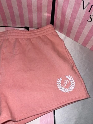 Victoria's Secret розовый пот шорты расслабленный желтовато-коричневый XL розовый персик - Изображение 1 из 2
