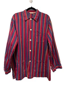 Pijama vintage Derek Rose para hombre XXL a rayas 100 % algodón manga larga pijamas dormir - Imagen 1 de 6